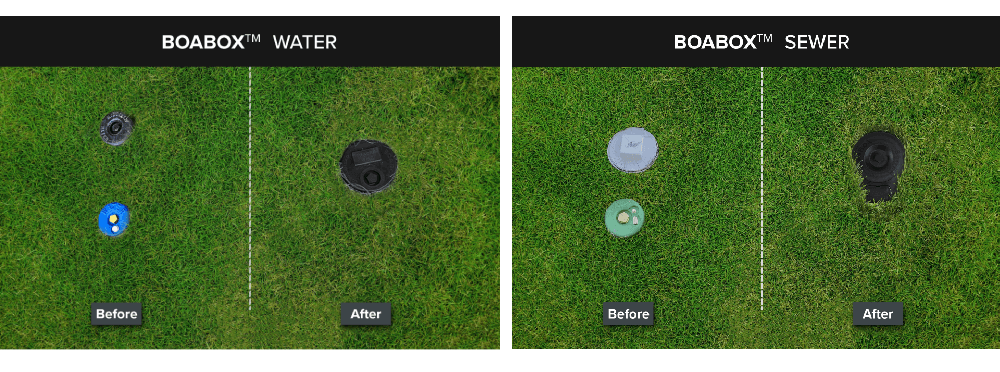 BoaBox product comparison of water and sewer access poitns