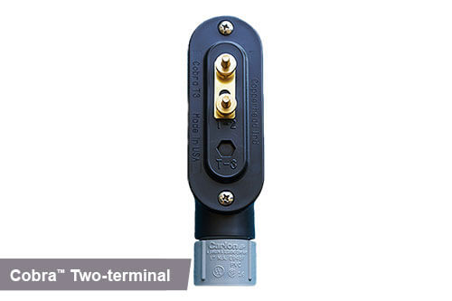 Black two-terminal Cobra access point