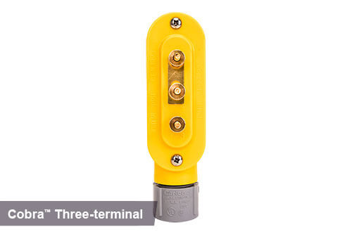 Yellow three-terminal cobra access point