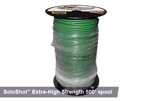 500ft SoloShot Extra-High Strength tracer wire in green