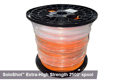 2500ft Extra-High Strength Tracer wire in orange