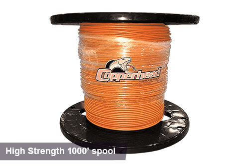 1000ft high-strength tracer wire in orange