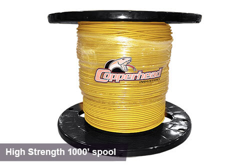 1000ft high-strength tracer wire in yellow