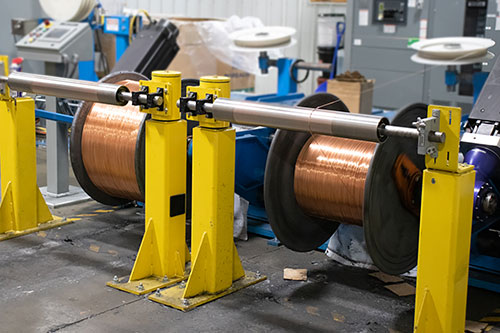 Copper on a spool