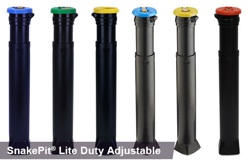 SnakePit Lite Duty Adjustable access points in blue, yellow, green, and red