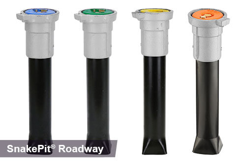 SnakePit Roadway Access Point in blue, green, yellow, orange