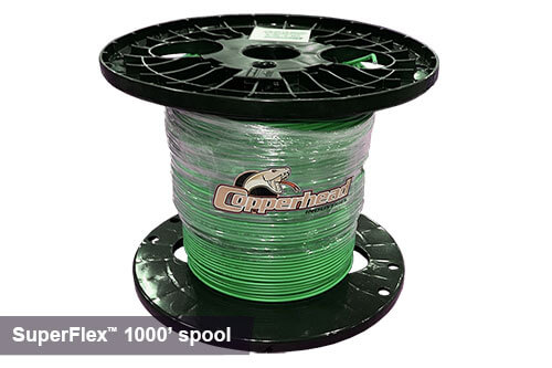 1000ft superflex tracer wire in green