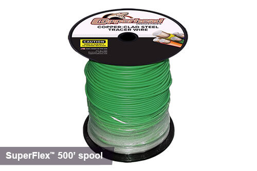 500ft superflex tracer wire in green