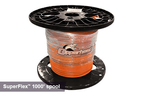 1000ft superflex tracer wire in orange