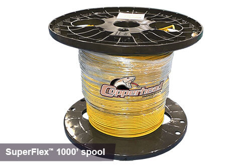 1000ft superflex tracer wire in yellow