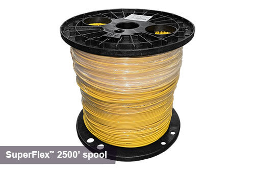 2500ft superflex tracer wire in yellow