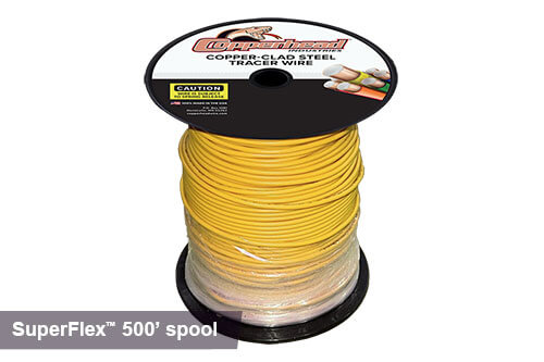 500ft superflex tracer wire in yellow