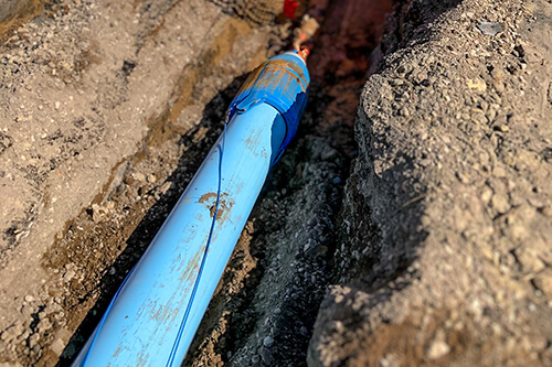 Soloshot Extra-High Strength pipe for water and sewer underground